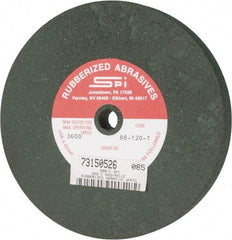 Made in USA - 6" Diam x 1/2" Hole x 3/4" Thick, 46 Grit Surface Grinding Wheel - Aluminum Oxide/Silicon Carbide Blend, Coarse Grade, 3,600 Max RPM - Exact Industrial Supply