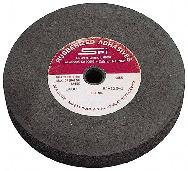 Made in USA - 6" Diam x 1/2" Hole x 1" Thick, 46 Grit Surface Grinding Wheel - Aluminum Oxide/Silicon Carbide Blend, Coarse Grade, 3,600 Max RPM - Exact Industrial Supply