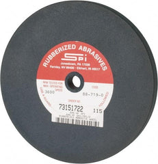 Made in USA - 6" Diam x 1/2" Hole x 1/2" Thick, 240 Grit Surface Grinding Wheel - Aluminum Oxide/Silicon Carbide Blend, Very Fine Grade, 3,600 Max RPM - Exact Industrial Supply