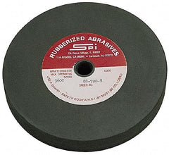 Made in USA - 6" Diam x 1/2" Hole x 3/8" Thick, 240 Grit Surface Grinding Wheel - Aluminum Oxide/Silicon Carbide Blend, Very Fine Grade, 3,600 Max RPM - Exact Industrial Supply