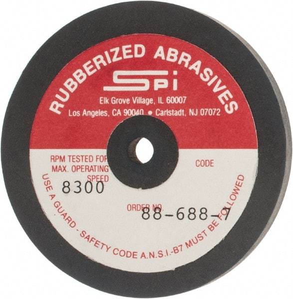 Made in USA - 2-1/2" Diam x 1/4" Hole x 1/4" Thick, 240 Grit Surface Grinding Wheel - Aluminum Oxide/Silicon Carbide Blend, Very Fine Grade, 8,300 Max RPM - Exact Industrial Supply