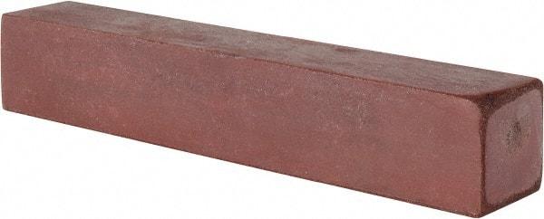 Made in USA - 1" Wide x 6" Long x 1" Thick, Square Abrasive Stick - Fine Grade - Exact Industrial Supply