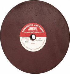 Made in USA - 8" Diam x 1/2" Hole x 1/2" Thick, 120 Grit Surface Grinding Wheel - Aluminum Oxide/Silicon Carbide Blend, Fine Grade, 2,600 Max RPM - Exact Industrial Supply