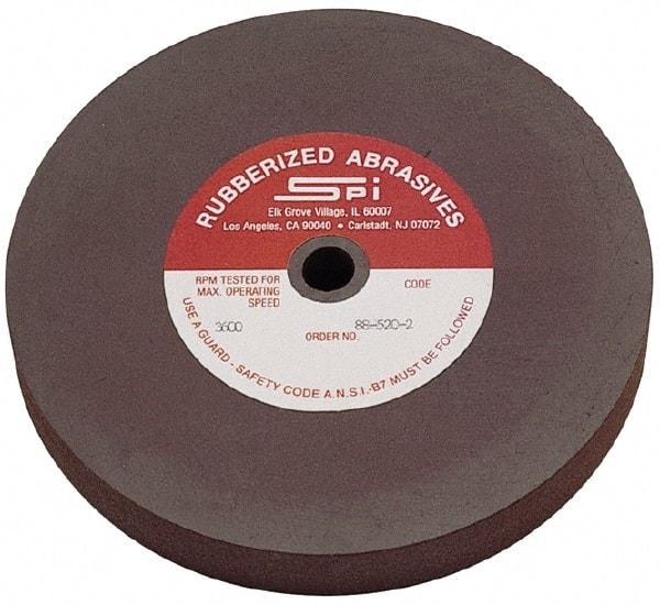 Made in USA - 6" Diam x 1/2" Hole x 1" Thick, 120 Grit Surface Grinding Wheel - Aluminum Oxide/Silicon Carbide Blend, Fine Grade, 3,500 Max RPM - Exact Industrial Supply