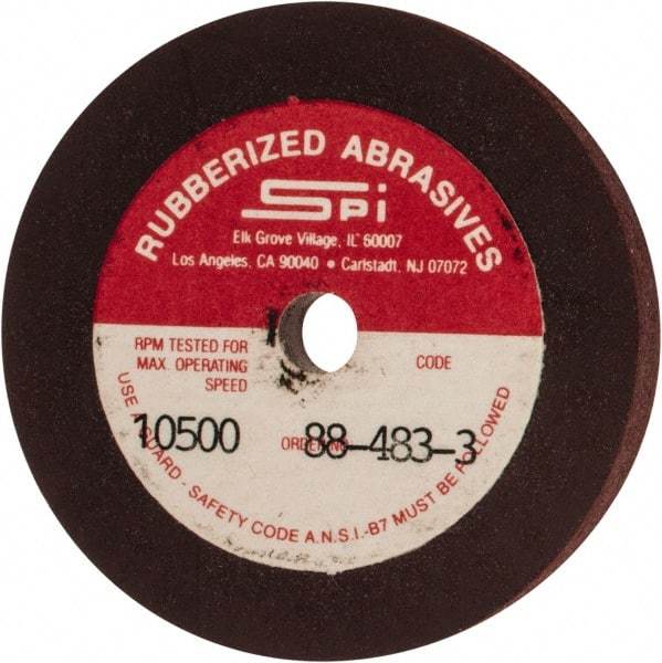 Made in USA - 2" Diam x 1/4" Hole x 1/4" Thick, 120 Grit Surface Grinding Wheel - Aluminum Oxide/Silicon Carbide Blend, Fine Grade, 10,500 Max RPM - Exact Industrial Supply