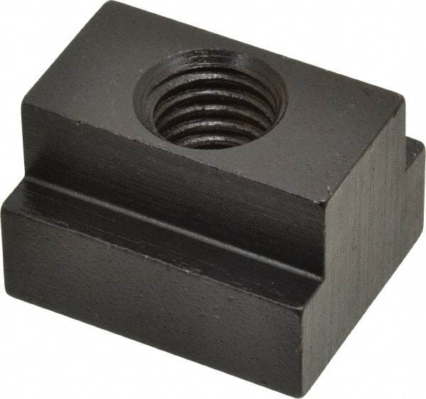 Gibraltar - 5/8-11 Blind Tapped T Slot Nut - 13/16" Slot Width, 1-1/4 x 9/16" Base Width x Height, 1-1/2 x 1" OAL x Height - Exact Industrial Supply