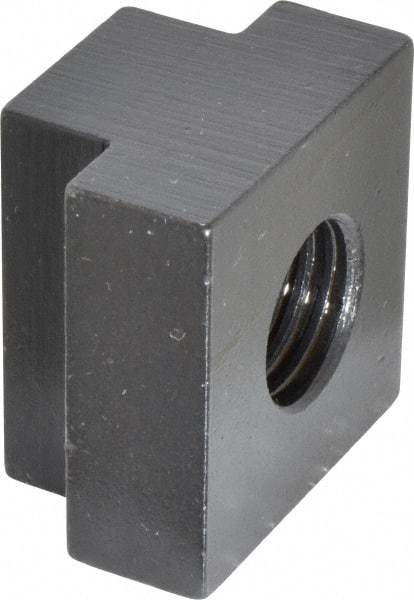 Gibraltar - 3/4-10 Blind Tapped T Slot Nut - 7/8" Slot Width, 1-1/2 x 9/16" Base Width x Height, 1-1/2 x 1" OAL x Height - Exact Industrial Supply