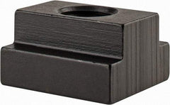 Gibraltar - 1/2-13 Tapped Through T Slot Nut - 5/8" Slot Width, 1 x 11/32" Base Width x Height, 1-1/8 x 5/8" OAL x Height - Exact Industrial Supply