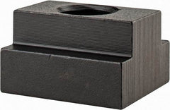 Gibraltar - 5/8-11 Tapped Through T Slot Nut - 11/16" Slot Width, 1-1/8 x 7/16" Base Width x Height, 1-1/4 x 3/4" OAL x Height - Exact Industrial Supply