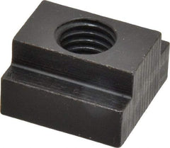 Gibraltar - 5/8-11 Tapped Through T Slot Nut - 3/4" Slot Width, 1-1/4 x 15/32" Base Width x Height, 1-1/4 x 3/4" OAL x Height - Exact Industrial Supply