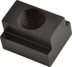 Gibraltar - 3/4-10 Tapped Through T Slot Nut - 13/16" Slot Width, 1-1/4 x 9/16" Base Width x Height, 1-1/2 x 1" OAL x Height - Exact Industrial Supply