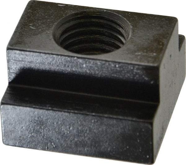 Gibraltar - 3/4-10 Tapped Through T Slot Nut - 7/8" Slot Width, 1-1/2 x 9/16" Base Width x Height, 1-1/2 x 1" OAL x Height - Exact Industrial Supply