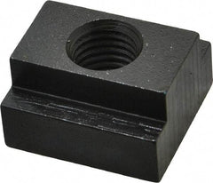 Gibraltar - 3/4-10 Tapped Through T Slot Nut - 1" Slot Width, 1-5/8 x 5/8" Base Width x Height, 1-3/4 x 1" OAL x Height - Exact Industrial Supply
