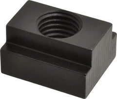 Gibraltar - 1-8 Tapped Through T Slot Nut - 1-1/16" Slot Width, 1-5/8 x 11/16" Base Width x Height, 2 x 1-1/8" OAL x Height - Exact Industrial Supply