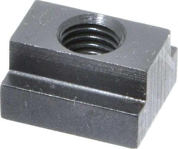Gibraltar - M10x1.50 Blind Tapped T Slot Nut - 1/2" Slot Width, 19 x 7mm Base Width x Height, 22 x 13mm OAL x Height - Exact Industrial Supply