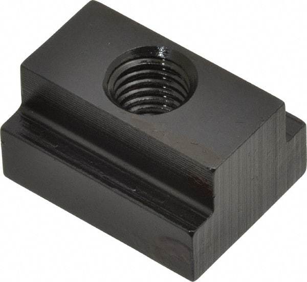 Gibraltar - M10x1.50 Blind Tapped T Slot Nut - 9/16" Slot Width, 22 x 9mm Base Width x Height, 29 x 16mm OAL x Height - Exact Industrial Supply