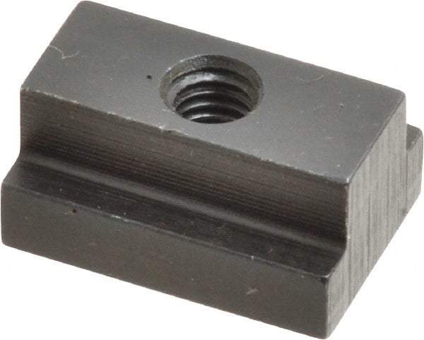 Gibraltar - M6x1.00 Tapped Through T Slot Nut - 7/16" Slot Width, 16 x 6mm Base Width x Height, 22 x 11mm OAL x Height - Exact Industrial Supply