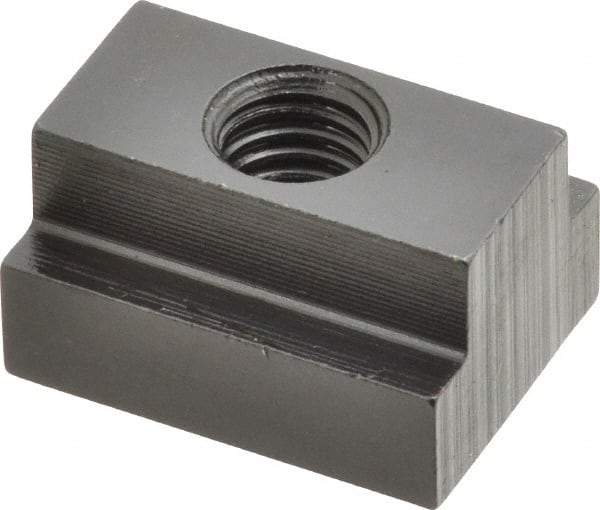 Gibraltar - M10x1.50 Tapped Through T Slot Nut - 9/16" Slot Width, 22 x 9mm Base Width x Height, 29 x 16mm OAL x Height - Exact Industrial Supply