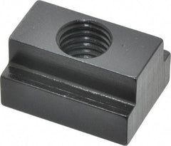 Gibraltar - M12x1.75 Tapped Through T Slot Nut - 9/16" Slot Width, 22 x 9mm Base Width x Height, 29 x 16mm OAL x Height - Exact Industrial Supply