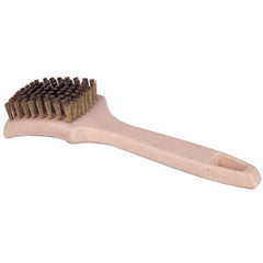 Small Tire Cleaning Brush, Brass Wire Fill - Exact Industrial Supply