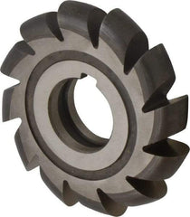 Made in USA - 3/8" Radius, 3/4" Circle Diam, 3-3/4" Cutter Diam, Arbor Connection, Convex Radius Cutter - High Speed Steel, Uncoated, Form Relieved, 12 Teeth - Exact Industrial Supply