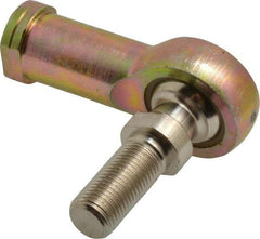 Alinabal - 1/2" ID, 1-5/16" Max OD, 6,400 Lb Max Static Cap, Spherical Rod End - 1/2-20 LH, 3/4" Shank Diam, 1-3/16" Shank Length, Steel with Molded Nyloy Raceway - Exact Industrial Supply