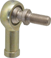 Alinabal - 5/16" ID, 7/8" Max OD, 2,800 Lb Max Static Cap, Spherical Rod End - 5/16-24 RH, 0.437" Shank Diam, 3/4" Shank Length, Steel with Molded Nyloy Raceway - Exact Industrial Supply
