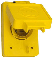 Value Collection - 250 VAC, 20 Amp, 6-20P NEMA, Ungrounded Receptacle - 2 Poles, 3 Wire, Male End, Yellow - Exact Industrial Supply