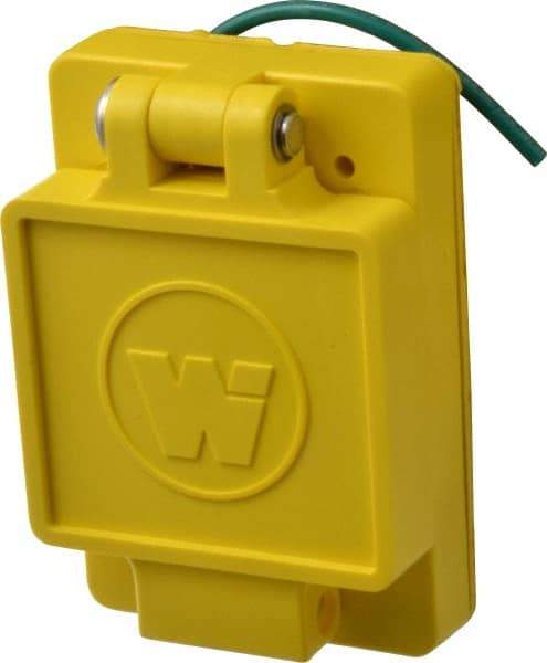 Value Collection - 250 VAC, 30 Amp, L6-30R NEMA, Ungrounded Receptacle - 2 Poles, 3 Wire, Female End, Yellow - Exact Industrial Supply