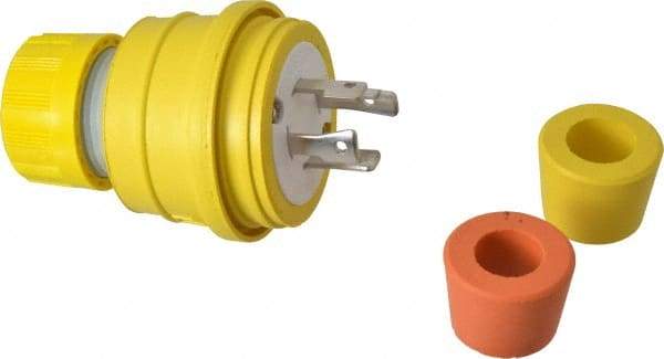 Value Collection - 250 Volt, 30 Amp, L15-30 Configuration, Industrial Grade, Ungrounded Plug - 3 Poles, IP67 - Exact Industrial Supply