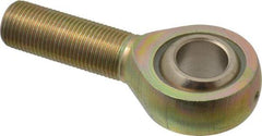 Alinabal - 5/8" ID, 1-1/2" Max OD, 7,100 Lb Max Static Cap, Spherical Rod End - 5/8-18 LH, 7/8" Shank Diam, 1-5/8" Shank Length, Steel with Molded Nyloy Raceway - Exact Industrial Supply