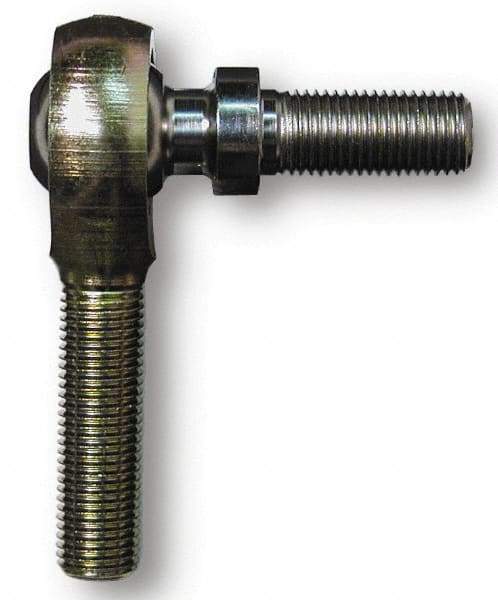 Alinabal - 3/4" ID, 1-3/4" Max OD, 9,000 Lb Max Static Cap, Spherical Rod End - 3/4-16 LH, 1" Shank Diam, 1-3/4" Shank Length, Steel with Molded Nyloy Raceway - Exact Industrial Supply