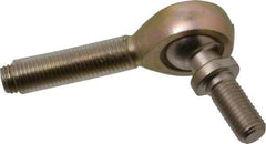 Alinabal - 5/16" ID, 7/8" Max OD, 2,800 Lb Max Static Cap, Spherical Rod End - 5/16-24 RH, 0.437" Shank Diam, 1-1/4" Shank Length, Steel with Molded Nyloy Raceway - Exact Industrial Supply