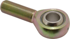 Alinabal - 5/8" ID, 1-1/2" Max OD, 7,100 Lb Max Static Cap, Spherical Rod End - 5/8-18 RH, 7/8" Shank Diam, 1-5/8" Shank Length, Steel with Molded Nyloy Raceway - Exact Industrial Supply