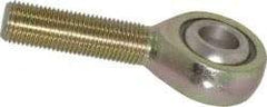 Alinabal - 1/2" ID, 1-5/16" Max OD, 5,800 Lb Max Static Cap, Spherical Rod End - 1/2-20 RH, 3/4" Shank Diam, 1-1/2" Shank Length, Steel with Molded Nyloy Raceway - Exact Industrial Supply