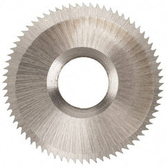 Onsrud - 1" Diam x 0.0937" Blade Thickness x 5/16" Arbor Hole Diam, 72 Tooth Slitting and Slotting Saw - Arbor Connection, High Speed Steel - Exact Industrial Supply