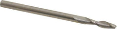 Onsrud - 1/8" Cutting Diam x 1/2" Length of Cut, 2 Flute, Upcut Spiral Router Bit - Uncoated, Right Hand Cut, Solid Carbide, 2" OAL x 1/8" Shank Diam, Double Edge, 30° Helix Angle - Exact Industrial Supply