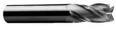 Onsrud - 3/8" Cutting Diam x 1-1/8" Length of Cut, 4 Flute, Downcut Spiral Router Bit - Uncoated, Right Hand Cut, Solid Carbide, 3" OAL x 3/8" Shank Diam, Four Edge, 30° Helix Angle - Exact Industrial Supply