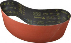 3M - 6" Wide x 310" OAL, 80 Grit, Ceramic Abrasive Belt - Ceramic, Medium, Coated, YF Weighted Cloth Backing, Wet/Dry, Series 777F - Exact Industrial Supply