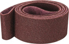 3M - 4" Wide x 132" OAL, Aluminum Oxide Abrasive Belt - Aluminum Oxide, Medium, Nonwoven, Series SC-BS - Exact Industrial Supply