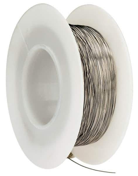 Made in USA - 30 Gage, 0.01 Inch Diameter x 393 Ft. Long, Nickel Chromium Wire - Alloy 80/20, ASTM B344 - Exact Industrial Supply