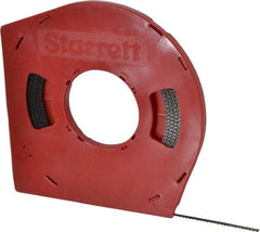 Starrett - 1/4" x 100' x 0.025" Carbon Steel Band Saw Blade Coil Stock - 6 TPI, Toothed Edge, Hook Form, Raker Set, Flexible Back, Positive Angle, Constant Pitch, Contour Cutting - Exact Industrial Supply