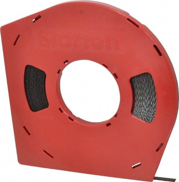 Starrett - 3/8" x 100' x 0.025" Carbon Steel Band Saw Blade Coil Stock - 24 TPI, Toothed Edge, Straight Form, Wavy Set, Flexible Back, No Rake Angle, Constant Pitch, Contour Cutting - Exact Industrial Supply