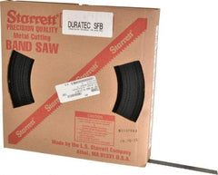 Starrett - 3/4" x 100' x 0.032" Carbon Steel Band Saw Blade Coil Stock - 8 TPI, Toothed Edge, Straight Form, Raker Set, Flexible Back, No Rake Angle, Constant Pitch, Contour Cutting - Exact Industrial Supply