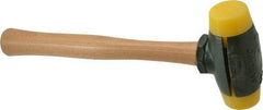 Garland - 2 Lb Head 1-1/2" Face Plastic Split Head Hammer - 12-1/2" OAL, Wood Handle - Exact Industrial Supply