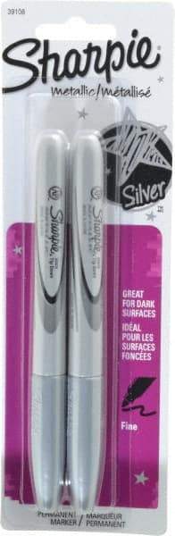 Sharpie - Metallic Silver Wet Surface Pen - Fine Tip - Exact Industrial Supply