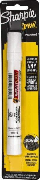 Sharpie - White Wet Surface Pen - Bullet Tip, Wax - Exact Industrial Supply