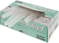 Disposable Gloves: Size X-Large, 5 mil, Vinyl Clear, 9-1/2″ Length, FDA Approved