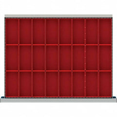 LISTA - 24-Compartment Drawer Divider Layout for 3.15" High Drawers - Exact Industrial Supply