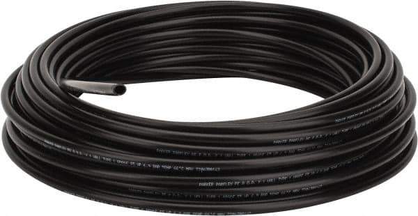 Parker - 8mm OD, 100' Long, Polyethylene Tube - Black, -80 to 150°F - Exact Industrial Supply